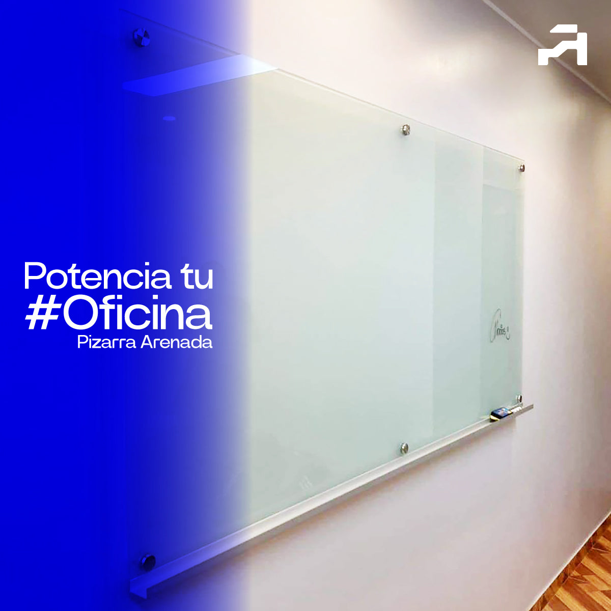 Pizarra Arenada Cristal Templado 1.80 x 1.00 M Instalación Gratis
