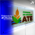 Placa Corporativa LED Cristal Templado 2.00 x 1.00 Instalación Gratis